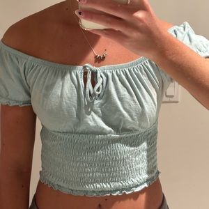 Off the shoulder crop top